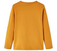 Generico Maglietta da Bambino a Maniche Lunghe Ocra Scuro 116,Giallo,0.19kg,12856