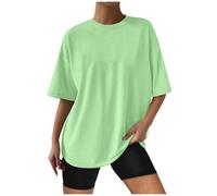 Generico Maglietta da Donna Sportiva, Camicia Donna Oversize,con Stampa Casual a Maniche Corte in Cotone per Un Estivo Comodo e alla Tee Blusa Maglia Top