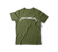 Generico Maglietta Mattarella Presidente Levante - 100% Cotone Manica Corta - Taglie dalla S alla XXL (IT, Testo, L, Regular, Regular, Verde Oliva)
