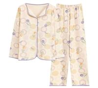Generico Maglietta Natale Famiglia Set Length Top Wide Leg Pants Camice da Notte Sexy