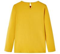 Generico Maglietta per Bambini Maniche Lunghe Ocra Scuro 104,Giallo,0.16kg,13635