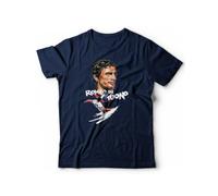 Generico Maglietta Rombo di Tuono T-Shirt Riva Uomo Manica Corta Calcio Bomber - 100% Cotone (XXL, Blu)