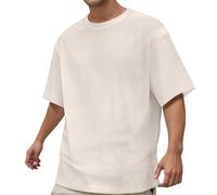 Generico Maglietta Running Uomo, Tshirt Uomo Cotone,Europea Tinta Unita Scollo Rotondo Comoda Sportiva T-Shirt T Shirt Tee Shirts Camicia Tops