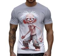 Generico Maglietta - Tshirt Uomo Gufo Divertente? in Realtà Non è Un Gufo! Maglietta a Maniche Corte con Stampa Animalier Che Porta Il Sorriso nell'abbigliamento Quotidiano (Grey XXXL)