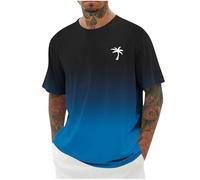 Generico Maglietta Uomo in Cotone, Maglietta dal Taglio Oversize Estremo, T-Shirt Streetwear in Stile Hip-Hop, Taglie XS - 5XL Abbigliamento Sportivo Uomo Comfort
