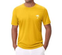 Generico Magliette Sportive da Uomo a Girocollo, Traspiranti e a Maniche Corte, per Palestra, allenamenti, Corsa T Shirt Uomo Manica Corta Cucina Senza Tracce