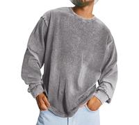 Generico Magliette Uomo Firmate Comode Leggero Manica Lunga Basic Tee Estive Girocollo Casual Oversize Tshirt Bianca Morbide Palestra Maglietta Sportiva Cotone Taglia Forti Divertenti Traspirante Top