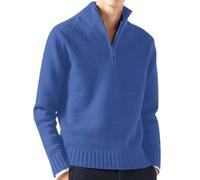 Generico Maglione con Cerniera Uomo, Maglione Uomo Invernale Pullover a Collo Alto Maglioni Quarter Zip Manica Lunga Sweater vestibilità Comoda Giacca per La Mezza Stagione