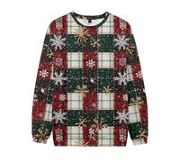 Generico Maglione di Natale Uomo, Maglione Uomo Girocollo Maglione Maglia Girocollo Ugly Christmas Sweater Divertente Manica Lunga Invernale Caldo Maglione Natale Trash per Famiglia Natalizio