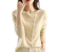 Genérico Maglione Donna Inverno Elegante Maglione Maglia Donna Girocollo Pullover Sport Casual Chechury Maglioni Classico Selvaggio Stile Coreano Pigro Tartan Caldo Felpa Camicette