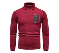 Generico Maglione Lupetto Uomo Caldo Maniche Lunghe, Maglioni Uomo Taglia Forte Traspirante Maglioncino Leggero Tendenza Maglioncino Senze Zip Perfetta per L'autunno E l'inverno