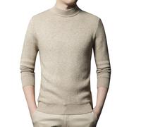 Generico Maglione Uomo Invernale Maglioncino Manica Lunga Maglioni Lupetto Pullover Slim Fit a Costine Maglia Sweater,Maglioni Natalizi Uomo