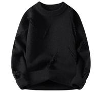 Generico Maglione Uomo Invernali Collo Alto Maglioni con Chiusura Lampo Caldo Lunga Basic Cotone Leggere Pullover Classico Elegante Top Vintage Spessa