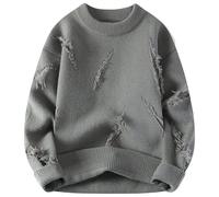 Generico Maglione Uomo Invernali Collo Alto Maglioni con Chiusura Lampo Caldo Lunga Basic Cotone Leggere Pullover Classico Elegante Top Vintage Spessa