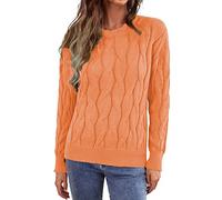 Genérico Maglioni Donna Taglia Large, Jersey Di Cotone Donna, Semplice Elegante Moda Collo Basso Autunno Pullover Camicia Sfondo Classico Selvaggio Stile Coreano Pigro Tartan Caldo Felpa Camicette