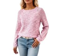 Genérico Maglioni invernali da donna, maglione lavorato a maglia da donna, morbido caldo e confortevole retrò semplice sciolto autunno maglione top classico moda solido elastico inverno per autunno