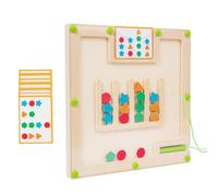 Generico Magnet Color And Counting Maze, 15 Double-Sided Cards, Educational Shape Matching Game, Magnetic Counting Activity, Compact And Portable, Learning Toy for 3+ Years Old, 8.66x8.66x0.51 Inches