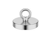 Generico Magnete da pesca al neodimio, terre rare con occhiello a foro svasato, compatibile for il recupero di oggetti nel lago(1P-D90WLW)