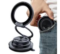 Generico Magnetic Car Phone Holder - Compact Adjustable Adhesion Suction Pad,Strong Suction Cup Phone Mount - for Truck Auto Vehicle Dashboard Interior Windshield Mirror Indoor Outdoor