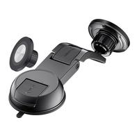Generico Magnetic Car Phone Mount, Strong Magnet Phone Holder Stand, ABS Suction Cup, 360 Degree Rotation Cellphone Stand, Travel Accessories For Dashboard, Windshield, And Vent, 22x7.5x3cm