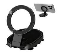 Generico Magnetic Car Phone Mount - Suction Cup Holder for Navigation Viewing | 360 Degree Rotating Bracket with Strong Grip Base, Mounting for Dashboard Windshield Tile Use