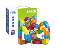 Generico Magnetic Clickrail Train Flexible Race Track Toy Set | Clickrail Electric Train Set, Gravity-Defying 3D Embedded Layouts & Motorized Car, Building Toy For Kids Boys Girls Xmas Birthday Gift