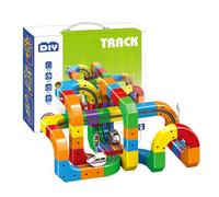 Generico Magnetic Clickrail Train Flexible Race Track Toy Set | Clickrail Electric Train Set, Gravity-Defying 3D Embedded Layouts & Motorized Car, Building Toy For Kids Boys Girls Xmas Birthday Gift