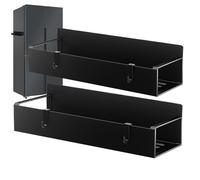 Generico Magnetic Cup Holder For Fridge | Magnetic Cup Holder Rack For Refrigerator,2 Pieces Mug Kitchen Storage & Organisation Shelf With 4 Hooks For Home Washing Machine Microwave Oven