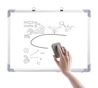 Generico Magnetic Dry Erase Board,12 X 16inch Fridge Framed Notepad,Whiteboard - For Conference Room Office Home School Kitchen Classroom Teacher Students Schedule