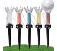 Generico Magnetic Golf Tees - 360 Degree Magnet Tee, Unbreakable Practice Gear, Rope Connection Bounce Design, Indoor Training Accessory, Sports Equipment Category, Blue for Men Women