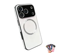 Generico Magnetic Gradient Glass-Gloss Case with Full Camera Lens Protector Compatible, for Phone 17 Promax Gradient Glass-Gloss Compatible with Magnetic Case, for Phone 17/16/15/14/13/12 (C,17air)