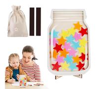 Generico Magnetic Jar, Behavior Tracker, 8.2x7.6x1.3 Inches Stars Chart, Kids to Students Incentive Tool, Classroom And Home Motivation, Visual System for Positive Habits