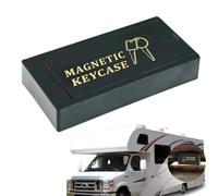 Generico Magnetic Key Box - Magnetic Key Holder Under Car | 9.8cm Car K.ey Storage | Secure Spare Ke.y Cash Holder Strong Magnet Attachment for Vehicles Travel and Use