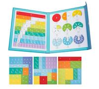 Generico Magnetic Math Master Set - 102 PCS, Fraction Demonstration Book, Montessori Manipulatives Learning Toys for Kids