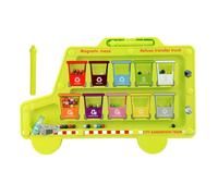 Generico Magnetic Maze Toy, Color Sorting Activity Board, Fine Motor Skill Development, Interactive Educational Matching Game, Sturdy Wooden Design for Kids Ages 2 to 6