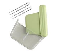 Generico Magnetic Needle Case, Sewing Knitting Pin, 2.95x2.17in Compact Needles Organizer, Strong Holder Storage, Travel Friendly Box for Home, Dorm, School, Girls, Boys, Daily Use