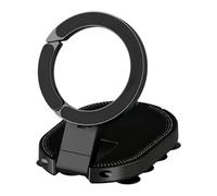 Generico Magnetic Phone Mount - 16x6x1.5cm ABS | Suction Cup Phone Holder | Car Dashboard Windshield Stand | 360 Degree Rotating Strong Grip Vacuum Base Mount for Car Home Office Use