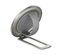 Generico Magnetic Phone Ring Holder With Adhesive Ring - Soft Silicone Rotating Grip Stand, 7x1.5cm - Aluminum Alloy For Universal Phone
