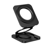 Generico Magnetic Phone Stand - Foldable Desk Phone Stand | 6.5cm Aluminum Alloy Bracket with 180 Degree Rotation, Anti Slip Grip Holder Mount for Gym Selfie Travel Truck
