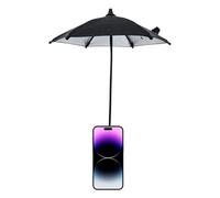 Generico Magnetic Phone Umbrella - Cell Tracking Display Sun Blocker, Rubberized Magnetic Grip Device Tent, Mini Shade Hardware Stand Bracket | Hands Free Media View Dashboard Attachment Unit For Men
