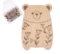 Generico Magnetic Pin Holder Sewing, Cute Needle Organizer, Cartoon Animal Design, Includes 100 Pins, Multi-Purpose Clip for Tailoring Dressmaking Quilting Craft Projects