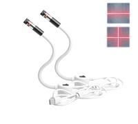 Generico Magnetic Position Quilting Light, Sewing Guide Light Red, Magnetic Sewing Machine Light with Adjustable DOT/Straight Line/Crosshair Projection, Fits all Machines (Straight Line+Cross)