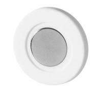 Generico Magnetic Remote Holder - TV Controller for Wall | 2.4cm, White ABS Disc with Strong Magnet, Storage Mounting Base for Kitchen, Adhesive Click Rack, Stand Hook Bedroom Living Room