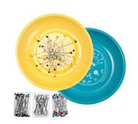 Generico Magnetic Sewing Pin Holder,Magnetic Needle Dish with 150 Straight Pins | Portable Storage Box for Quilters Crafts Home Art Studio Travel Paperclips Screws Tacks And Others