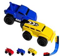 Generico Magnetic Wall Climbing Toy Car, Anti-Gravity Climber Toy for Kids, Puzzle Decompression Toys for Boys, Inertial Magnetic Levitation, Drive On Walls and Ceiling (Blue+Yellow)