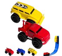 Generico Magnetic Wall Climbing Toy Car, Anti-Gravity Climber Toy for Kids, Puzzle Decompression Toys for Boys, Inertial Magnetic Levitation, Drive On Walls and Ceiling (Yellow+Red)