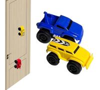 Generico Magnetic Wall Climbing Toy Car, Emboadlie Magnetic Anti Gravity Wall Climbing Car, Zero Gravity Car Toy Wall Climbing, That Drive On Walls and Ceiling (Blue*Yellow)