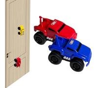 Generico Magnetic Wall Climbing Toy Car, Emboadlie Magnetic Anti Gravity Wall Climbing Car, Zero Gravity Car Toy Wall Climbing, That Drive On Walls and Ceiling (Red*Blue)