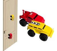 Generico Magnetic Wall Climbing Toy Car, Emboadlie Magnetic Anti Gravity Wall Climbing Car, Zero Gravity Car Toy Wall Climbing, That Drive On Walls and Ceiling (Yellow*Red)