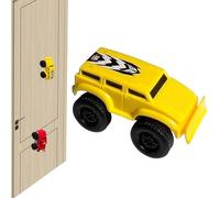 Generico Magnetic Wall Climbing Toy Car, Emboadlie Magnetic Anti Gravity Wall Climbing Car, Zero Gravity Car Toy Wall Climbing, That Drive On Walls and Ceiling (Yellow)